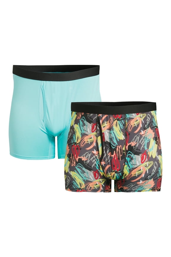 Men's Stretch Boxer Briefs, 3-Pack, Sizes S-3XL