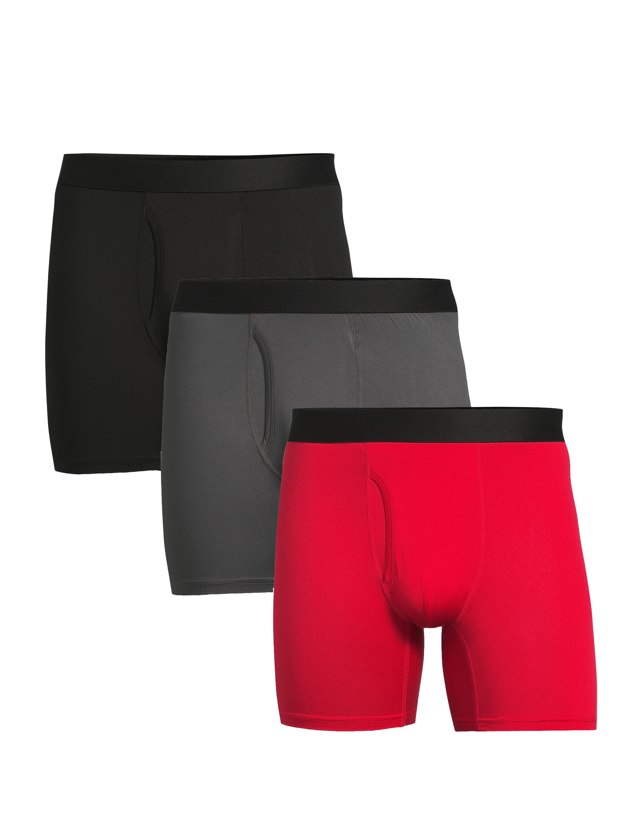 No Boundaries Men's Stretch Boxer Briefs, 3Pack, Sizes S3XL