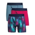 thumbnail image 1 of No Boundaries Men's Tag-Free Printed Stretch Boxer Briefs, 3-Pack, Sizes S-3XL, 1 of 3