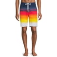 thumbnail image 1 of No Boundaries Men's and Big Men's 9" Cyclone Stripe Swim Boardshorts, 1 of 1