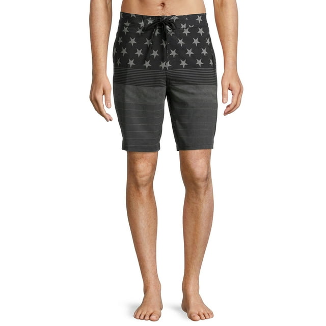 No Boundaries Men's and Big Men's 9" Rally Swim Boardshorts