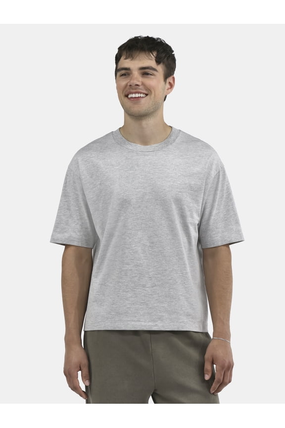 Boxy Cropped Tee, Men's and Big Men's