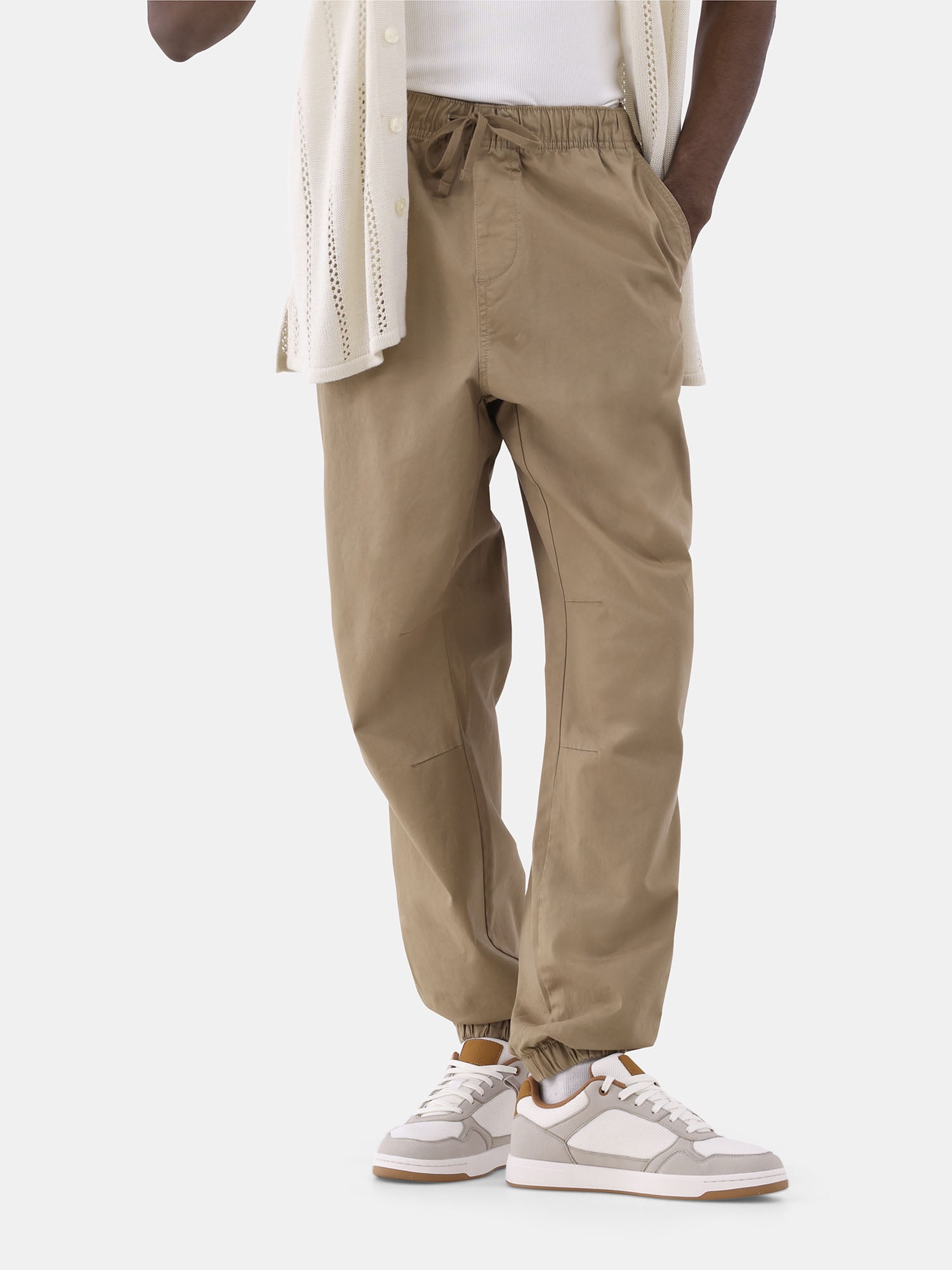 No Boundaries Men's and Big Men's Cotton Blend Twill Jogger Pants, Sizes  XS-3XL - Walmart.com