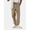 thumbnail image 1 of No Boundaries Men's and Big Men's Cotton Blend Twill Jogger Pants, Sizes XS-3XL, 1 of 6