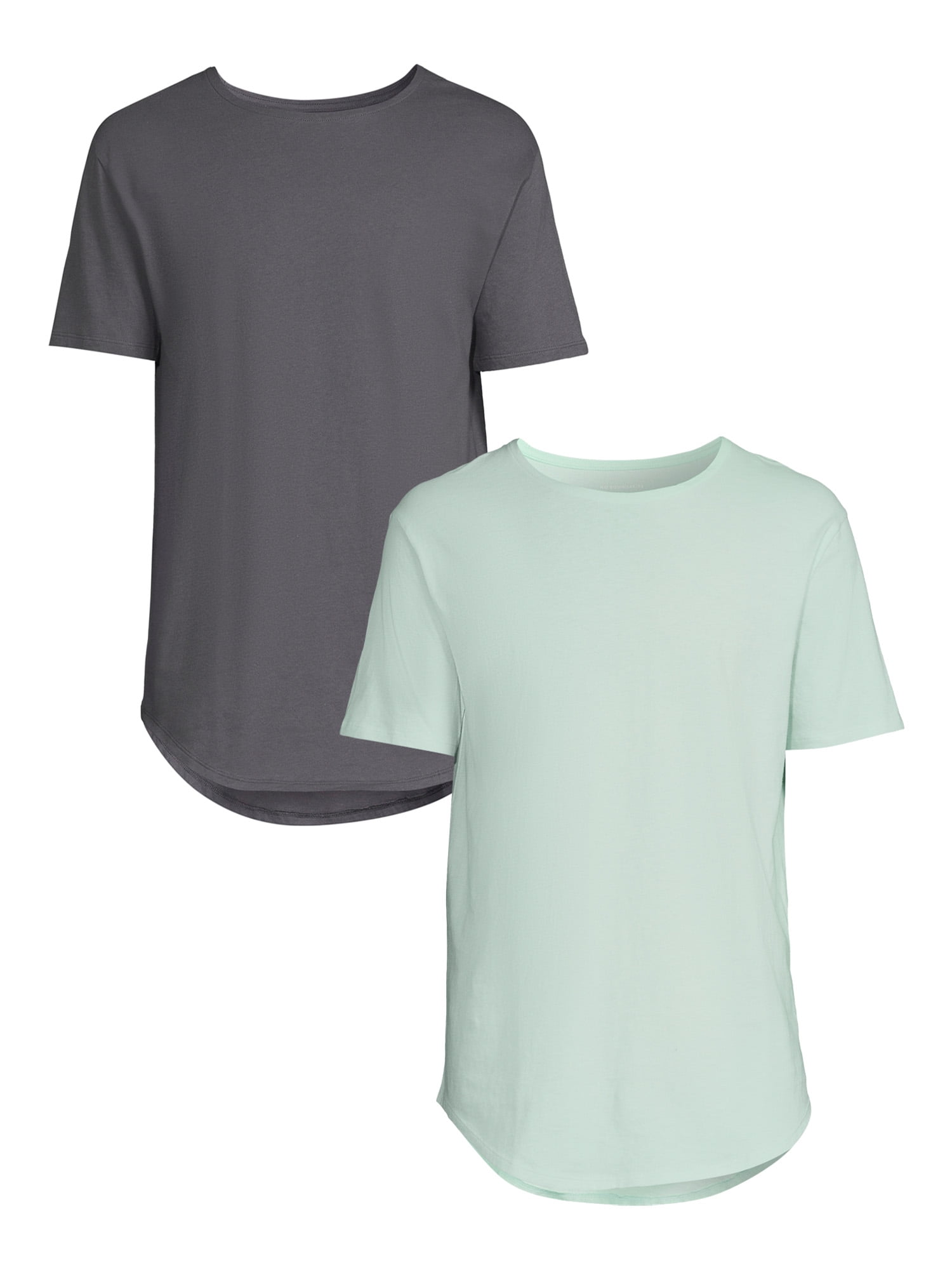 no boundaries men's elongated pocket tee