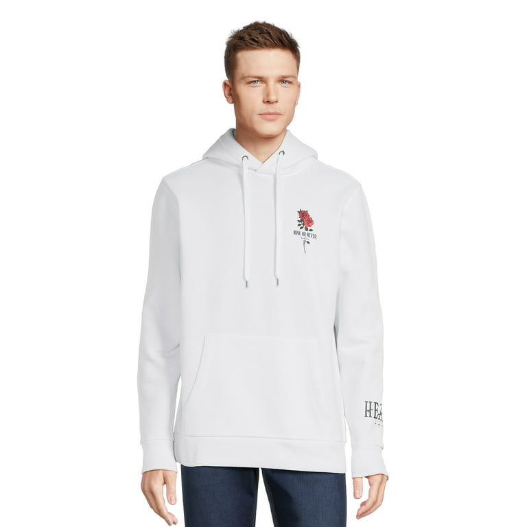 Mens Sinuous Sea Performance Hoodie - White - XX-Large