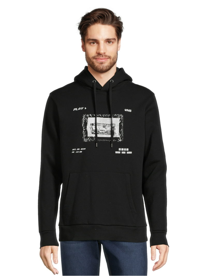 No Boundaries Men's and Big Men's Graphic Hoodie Sweatshirt, Sizes