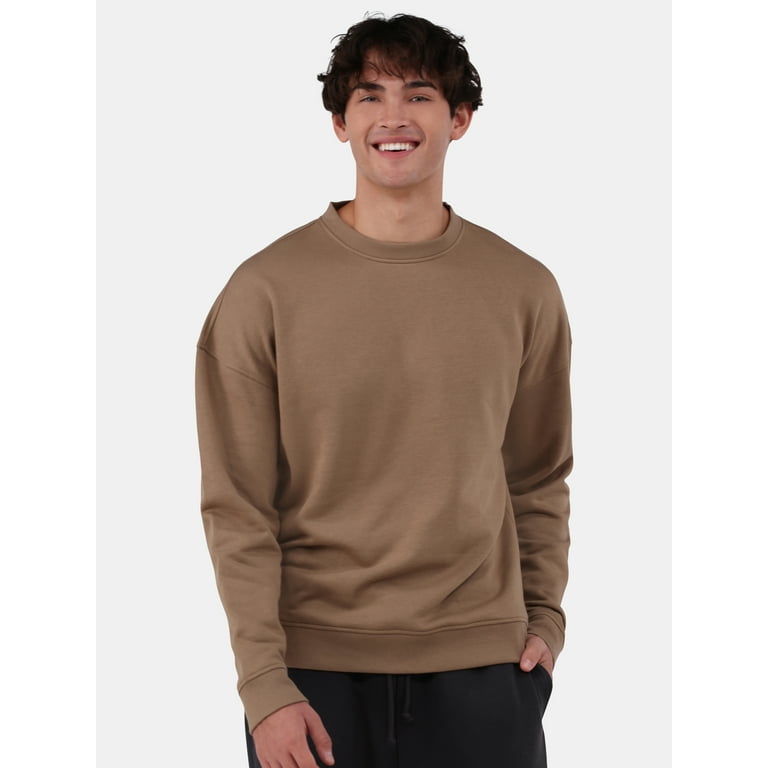 No Boundaries All Gender Fleece Crewneck Sweatshirt with Long Sleeves Men s Sizes XS 5XL