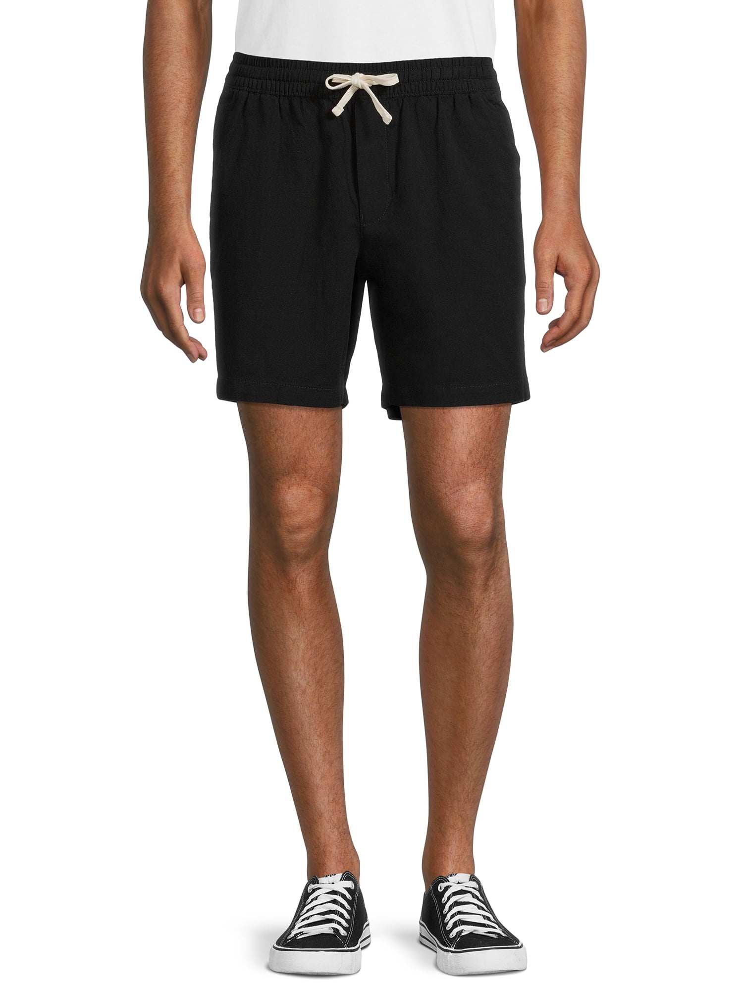 No Boundaries Men's and Big Men's Linen Blend Shorts - Walmart.com