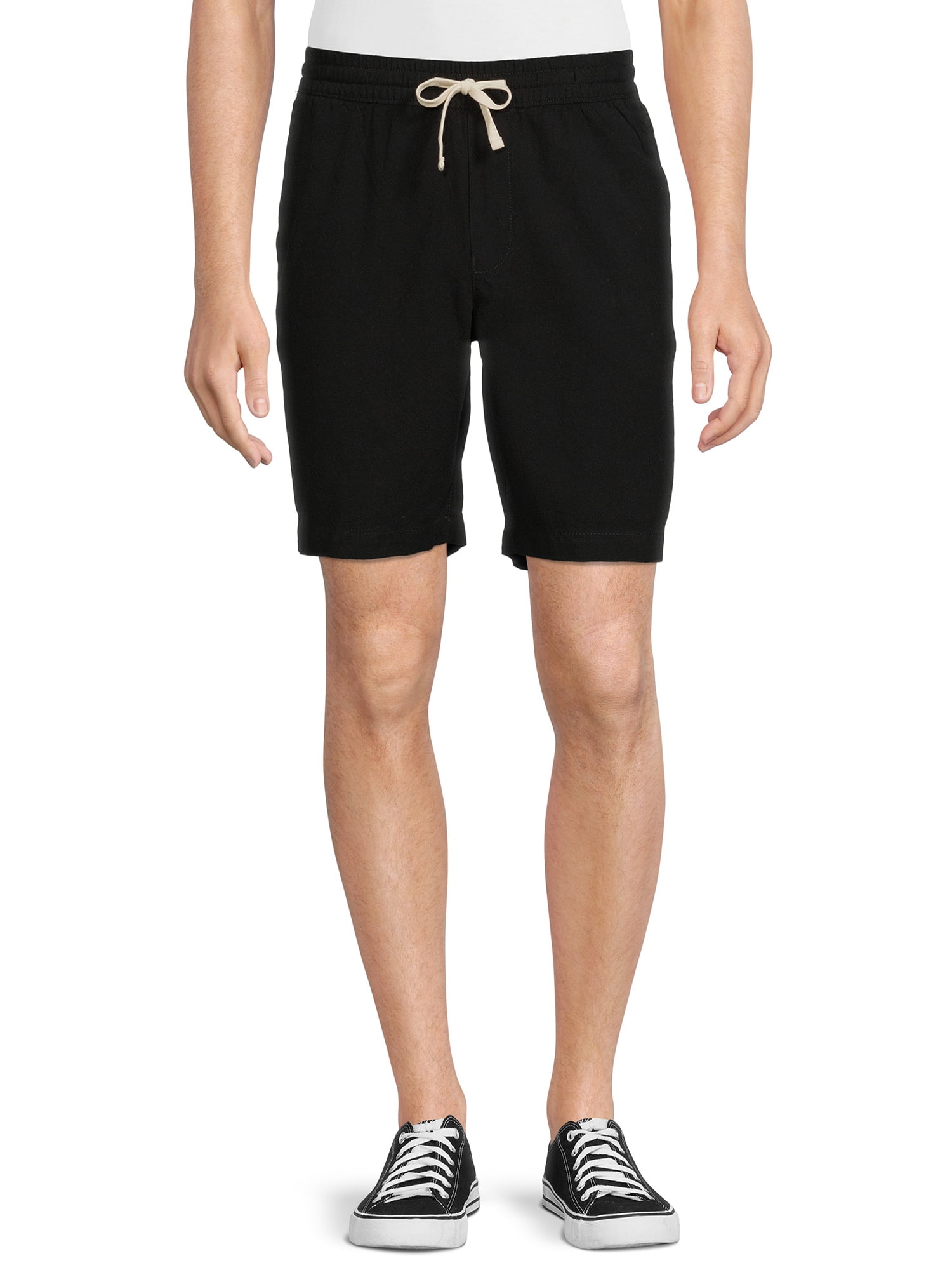 No Boundaries Men's and Big Men's Linen Shorts - Walmart.com