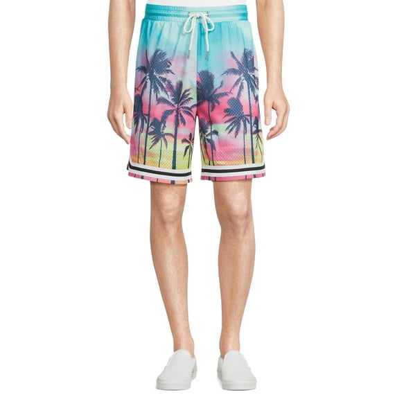 No Boundaries Men's and Big Men's Mesh Basketball Shorts, Sizes XS-5XL