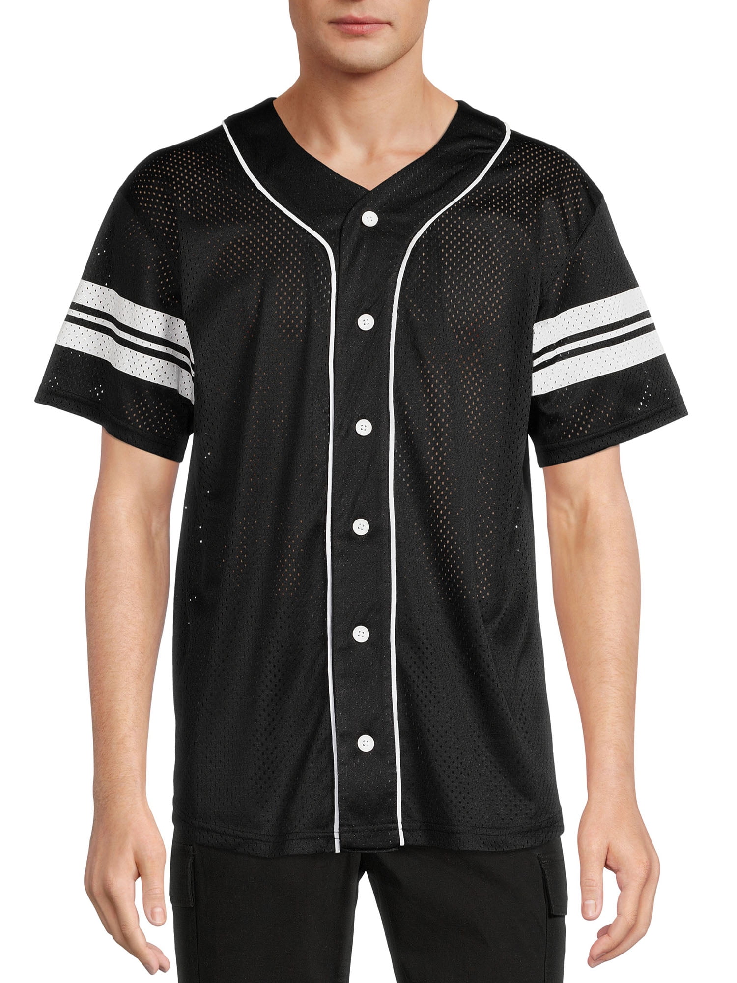 No Boundaries Men's and Big Men's Mesh Jersey, up to Size 5XL