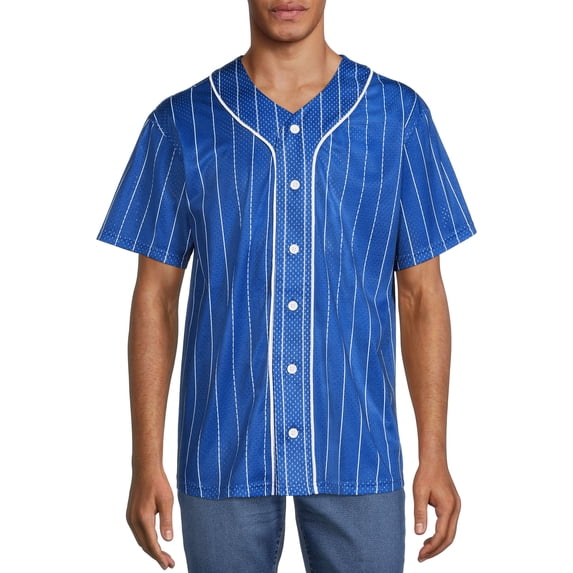 No Boundaries Men's and Big Men's Mesh Jersey, up to Size 5XL