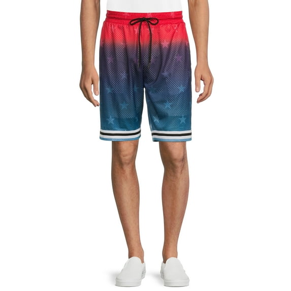 No Boundaries Men's and Big Men's Mesh Shorts, up to Size 5XL