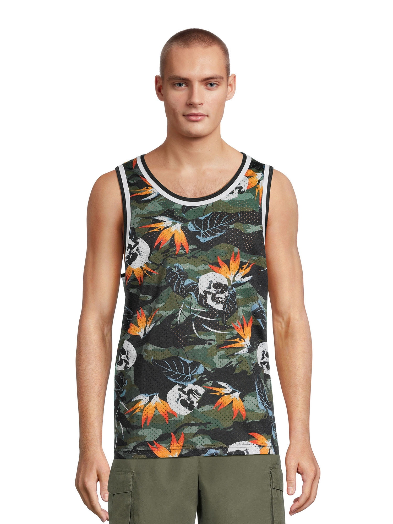 No Boundaries Men's and Big Men's Mesh Tank Top, Sizes XS5XL