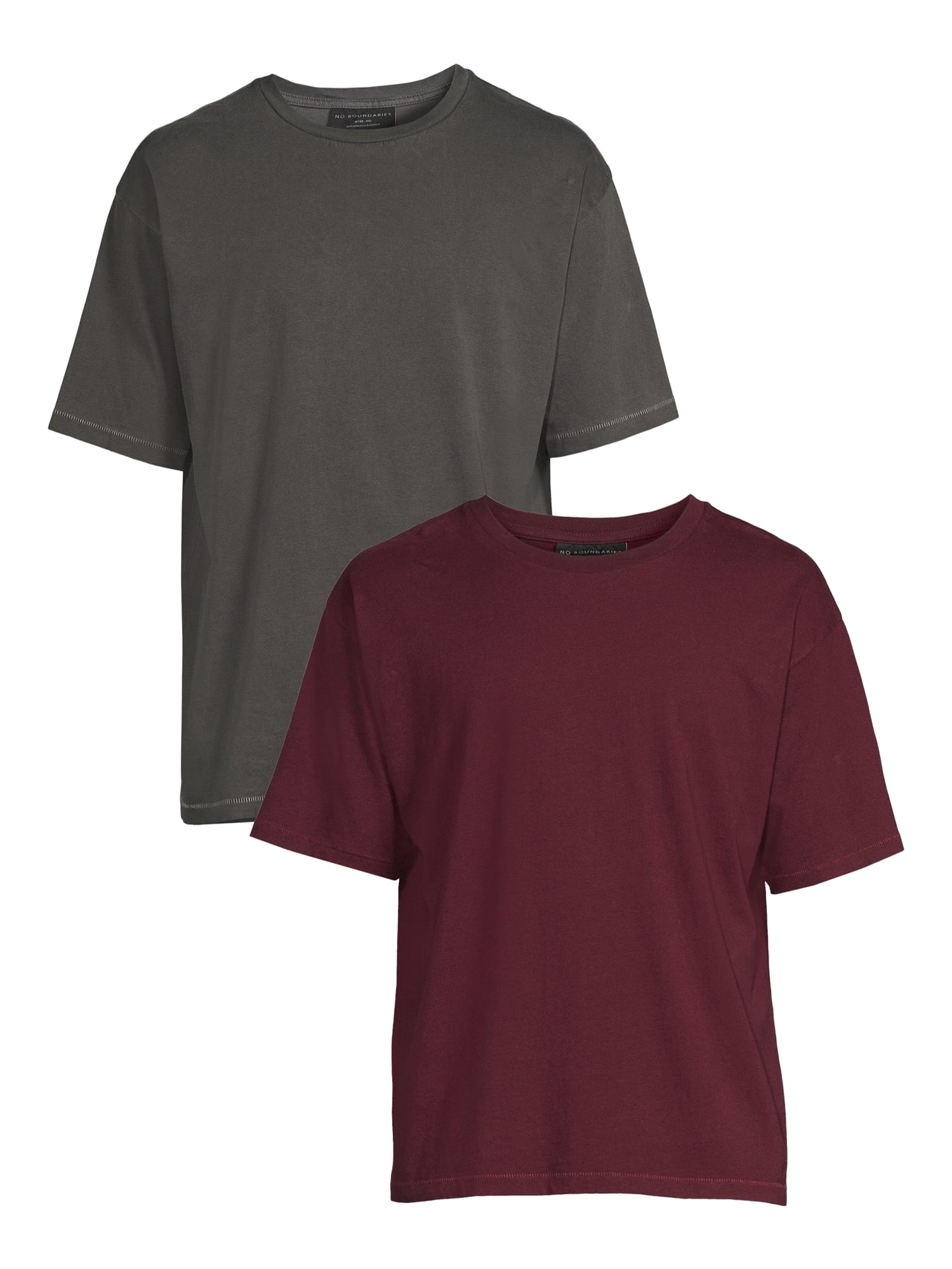 Men\'s 2-Pack T-Shirts, No Big and Oversized Men\'s Boundaries