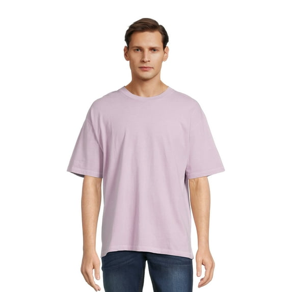 No Boundaries Men's and Big Men's Oversized Tee with Short Sleeves, Size XS-3XL