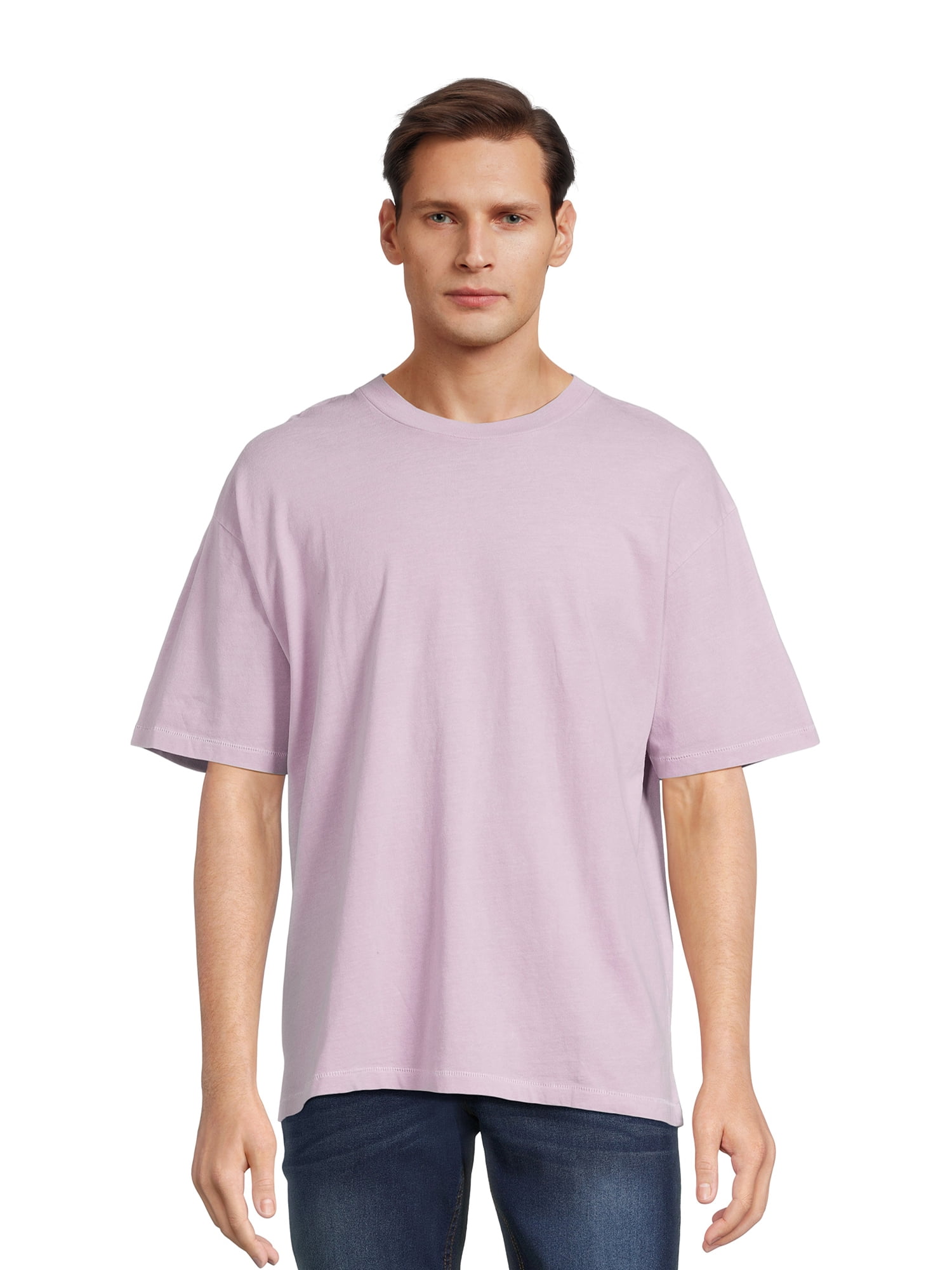 No Boundaries Men's Short Sleeve Oversized T-Shirt Green Small (34-36)