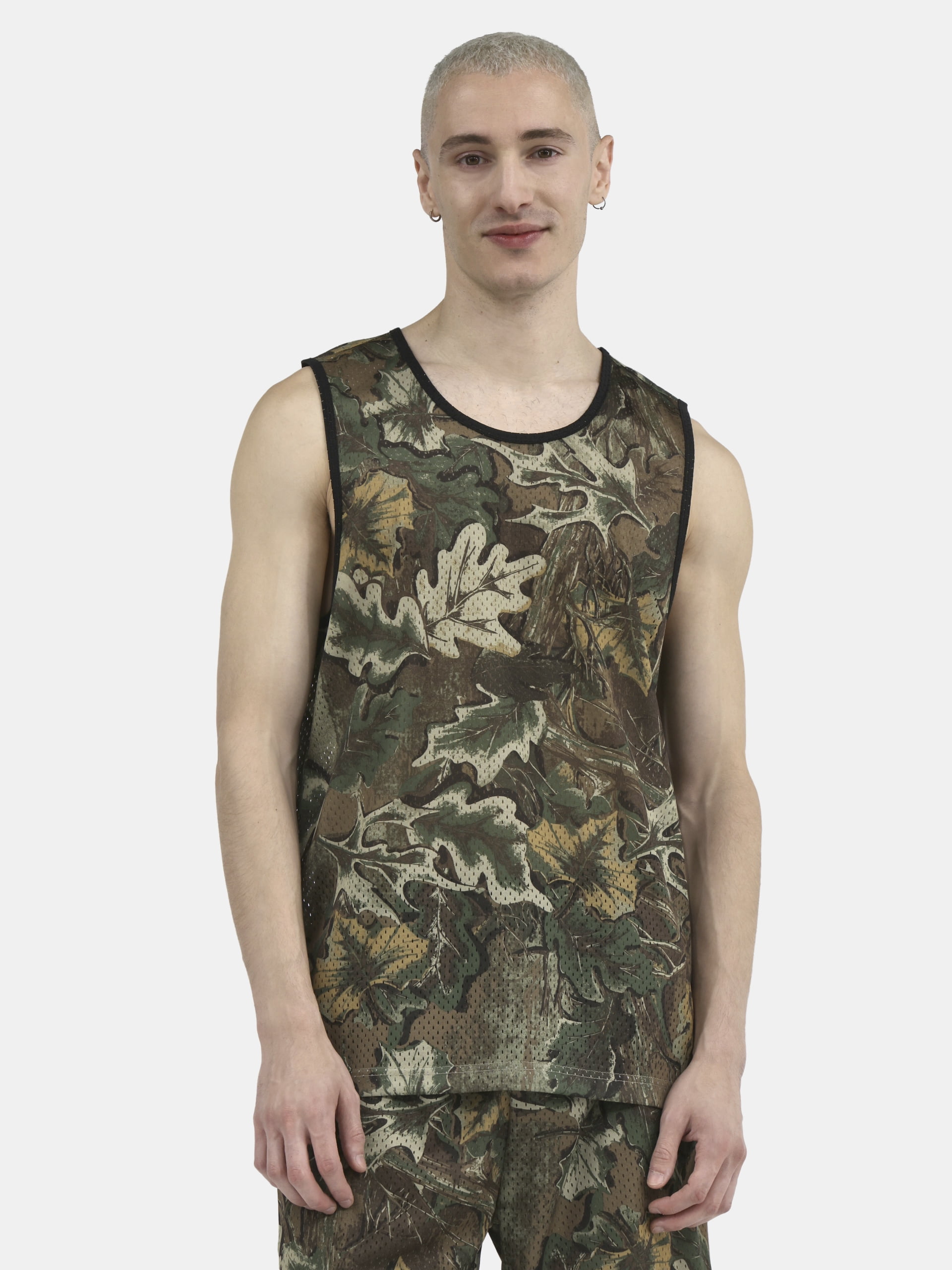 No Boundaries Men's & Big Men's Solid and Printed Mesh Tank Top, Sizes XS-5XL