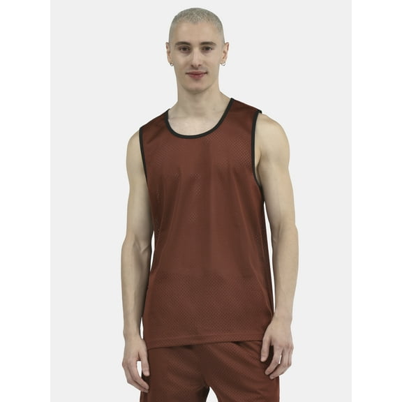 No Boundaries Men's & Big Men's Solid and Printed Mesh Tank Top, Sizes XS-5XL