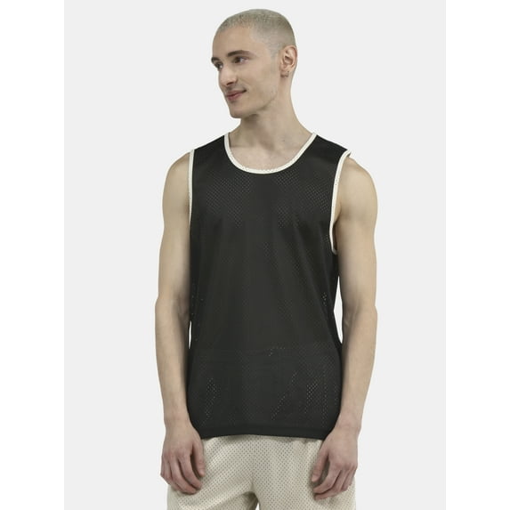 No Boundaries Men's & Big Men's Solid and Printed Mesh Tank Top, Sizes XS-5XL
