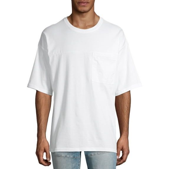 No Boundaries Men's and Big Men's Pocket T-Shirt with Short Sleeves, Sizes up to 5XL