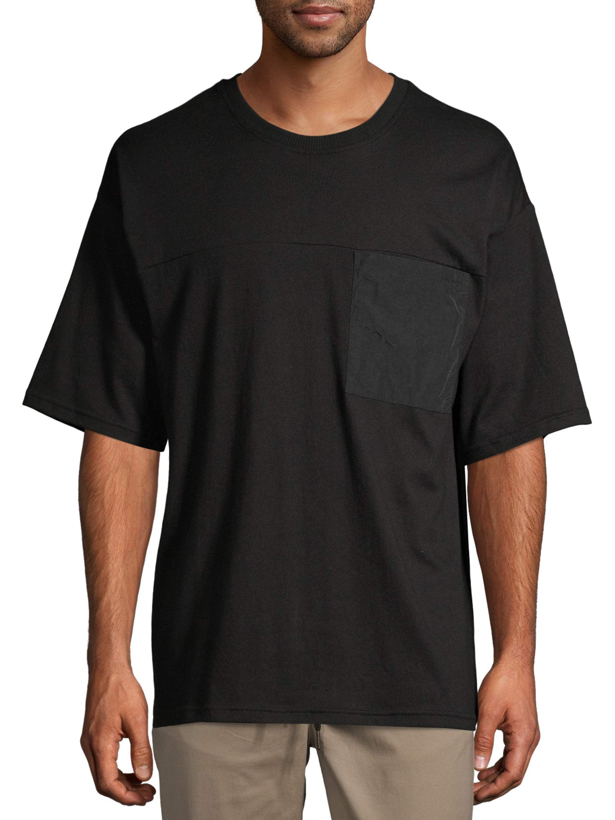 No Boundaries Men's and Big Men's Pocket T-Shirt with Short Sleeves, Sizes up to 5XL