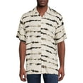thumbnail image 1 of No Boundaries Men's and Big Men's Printed Button-Front Shirt with Short Sleeves, 1 of 2