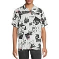 thumbnail image 1 of No Boundaries Men's and Big Men's Printed Shirt with Short Sleeves, 1 of 5