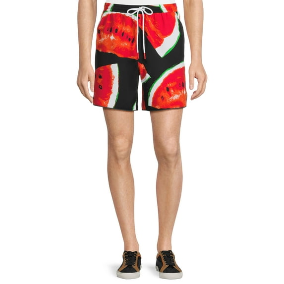 No Boundaries Men's and Big Men's Pull On Nylon Shorts, Sizes XS-5XL