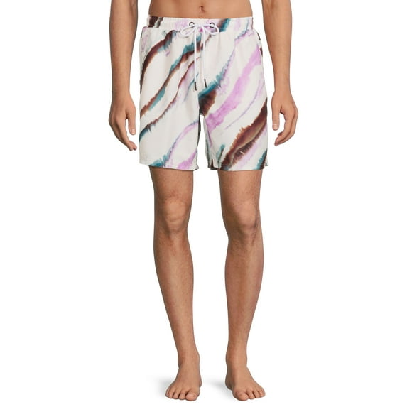 No Boundaries Men's and Big Men's Pull On Printed Shorts
