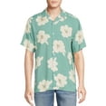 thumbnail image 1 of No Boundaries Men's and Big Men's Rayon Shirt with Short Sleeves, 1 of 5