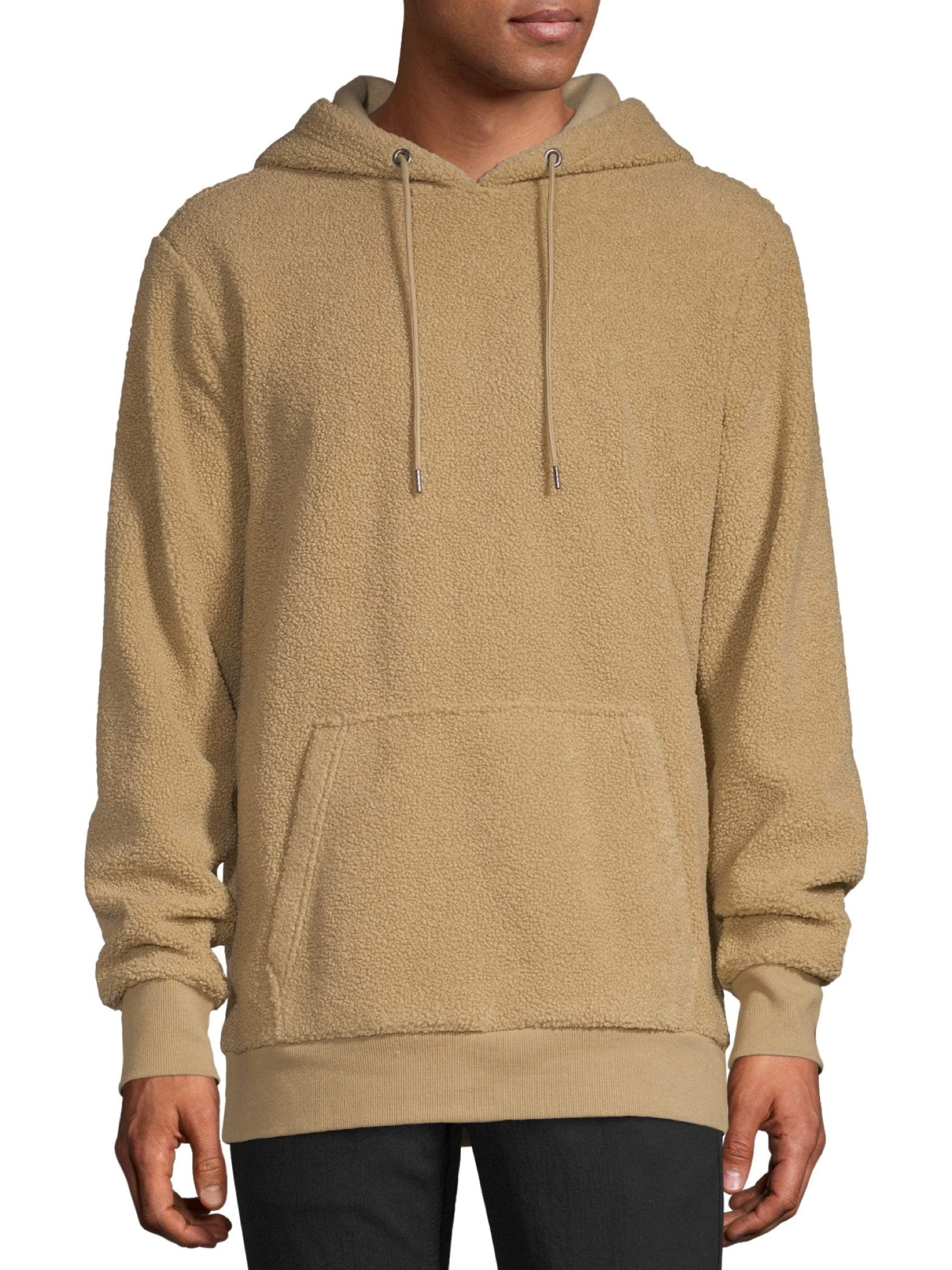 No Boundaries Men s and Big Men s Sherpa Hoodie up to Size 5XL
