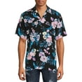 thumbnail image 1 of No Boundaries Men's and Big Men's Short Sleeve Printed Rayon Shirt, 1 of 6