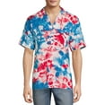 thumbnail image 1 of No Boundaries Men's and Big Men's Short Sleeve Printed Rayon Shirt, 1 of 6