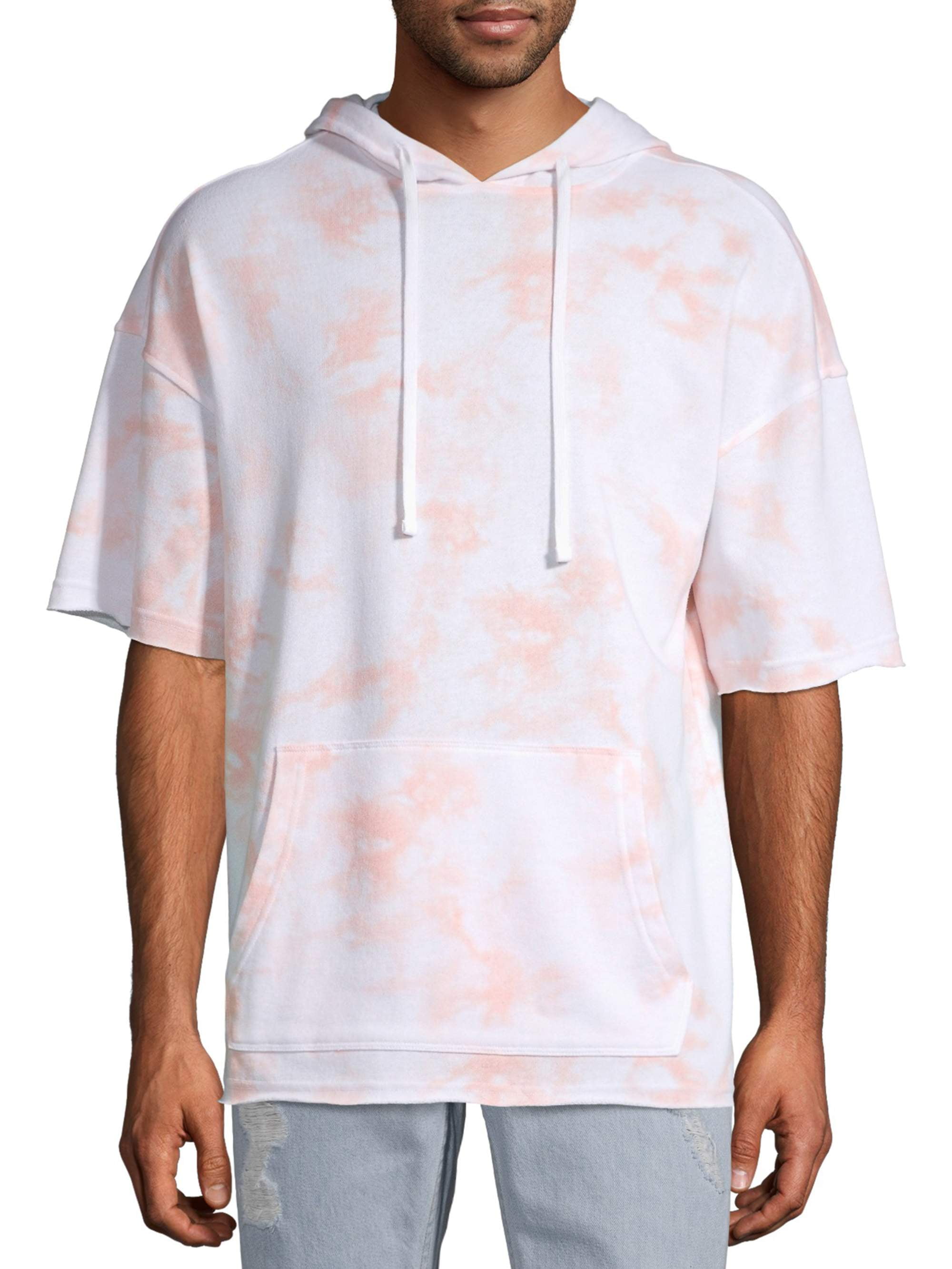 Tie dye short sleeve hoodie deals
