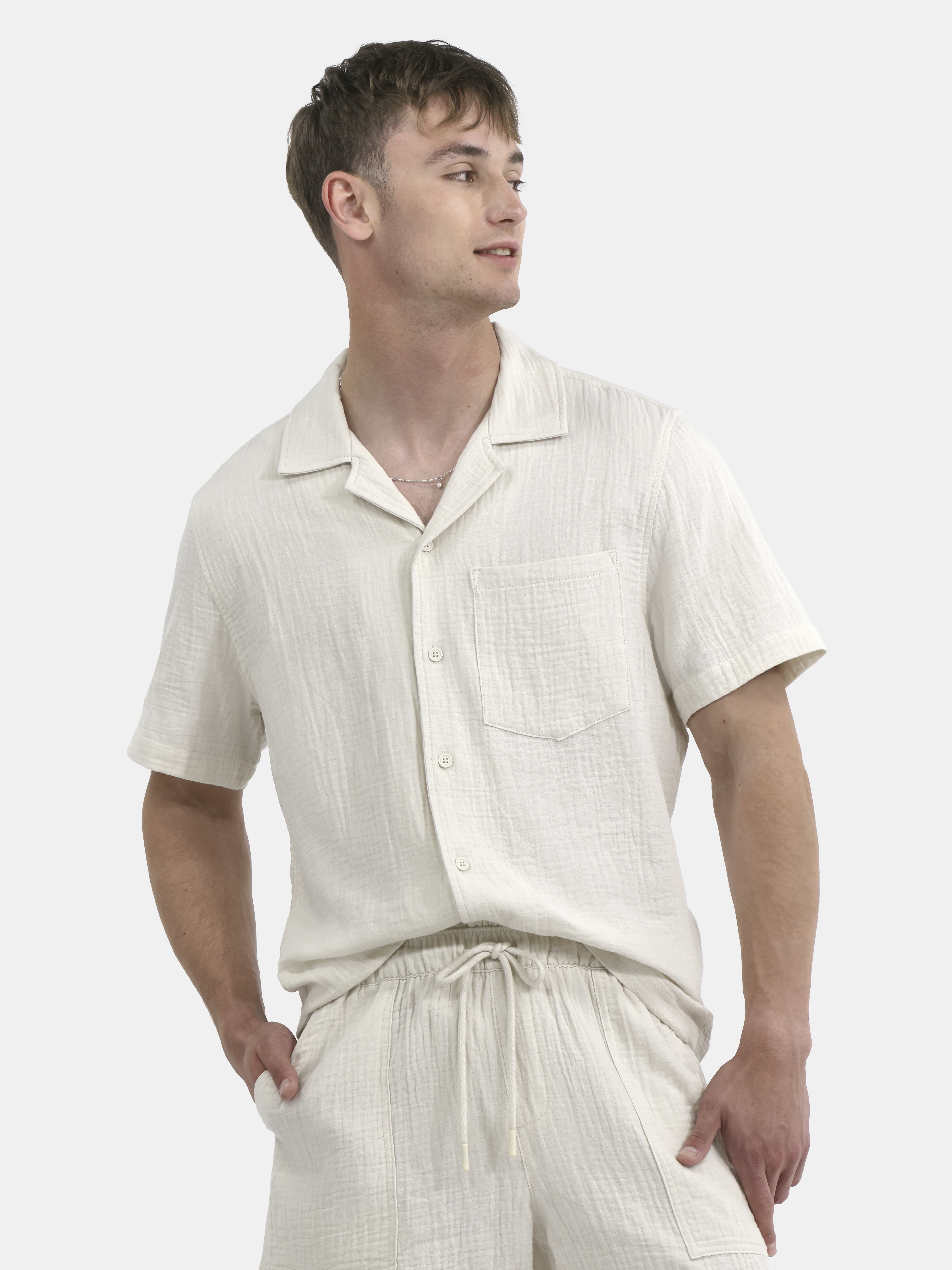 No Boundaries Mens Textured Shirt, Sizes XS-3XL