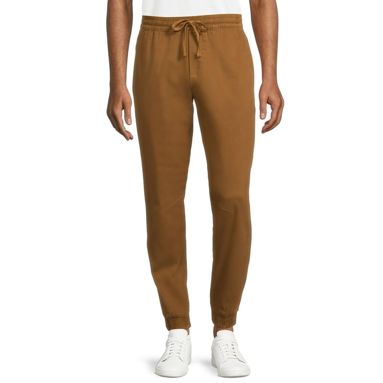 Big men's twill joggers clearance