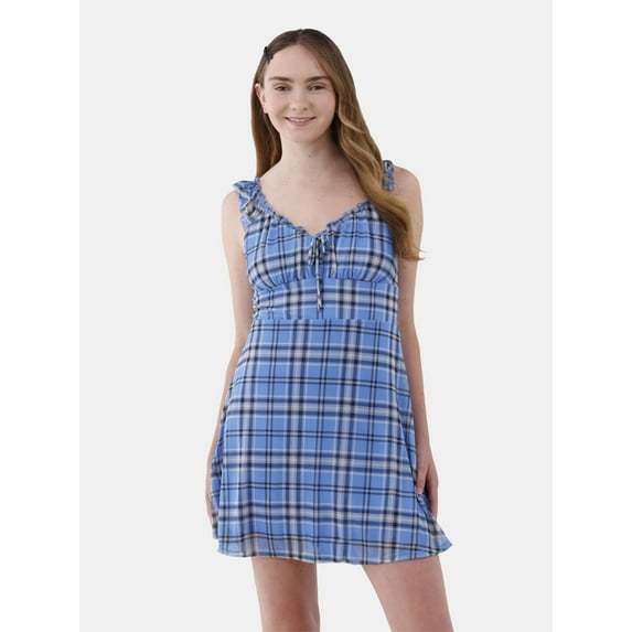 No Boundaries Mesh Babydoll Mini Dress, Women’s