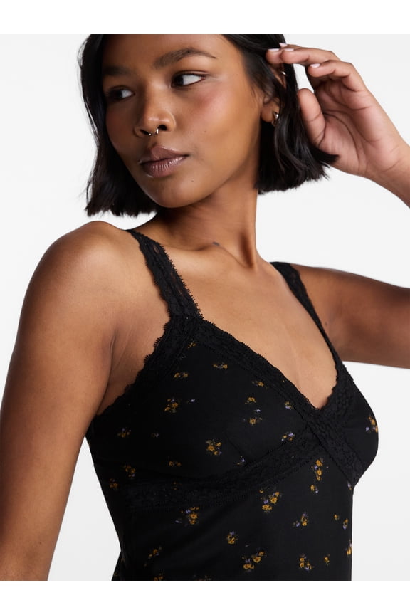 Mesh Lace Triangle Tank Top, Women's XXS-XXL