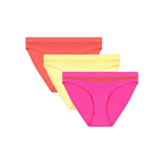 No Boundaries Mesh Madness Bikini Panties (Junior or Women's), 3 Pack
