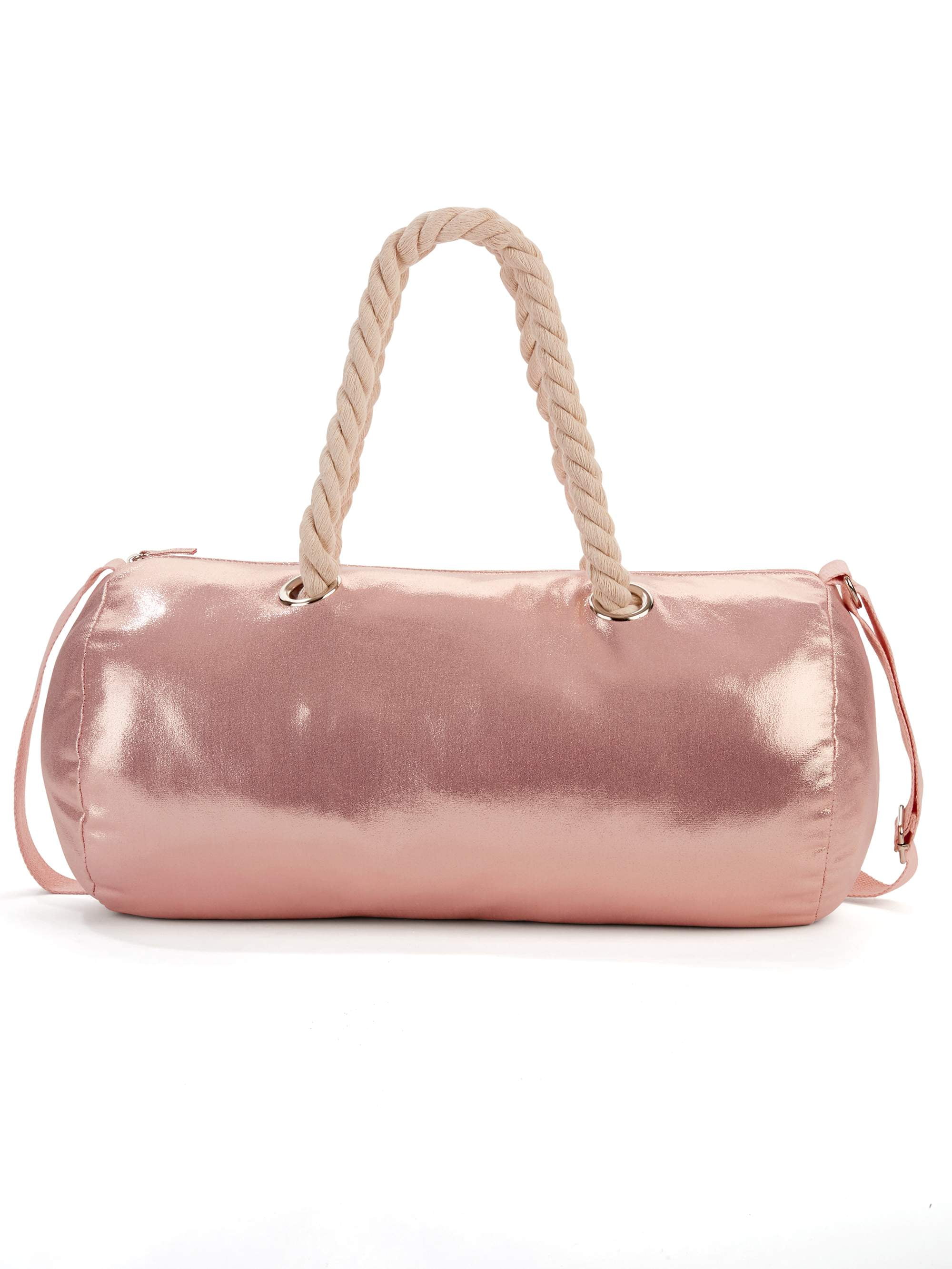 No Boundaries Metallic Rope Handle Duffle