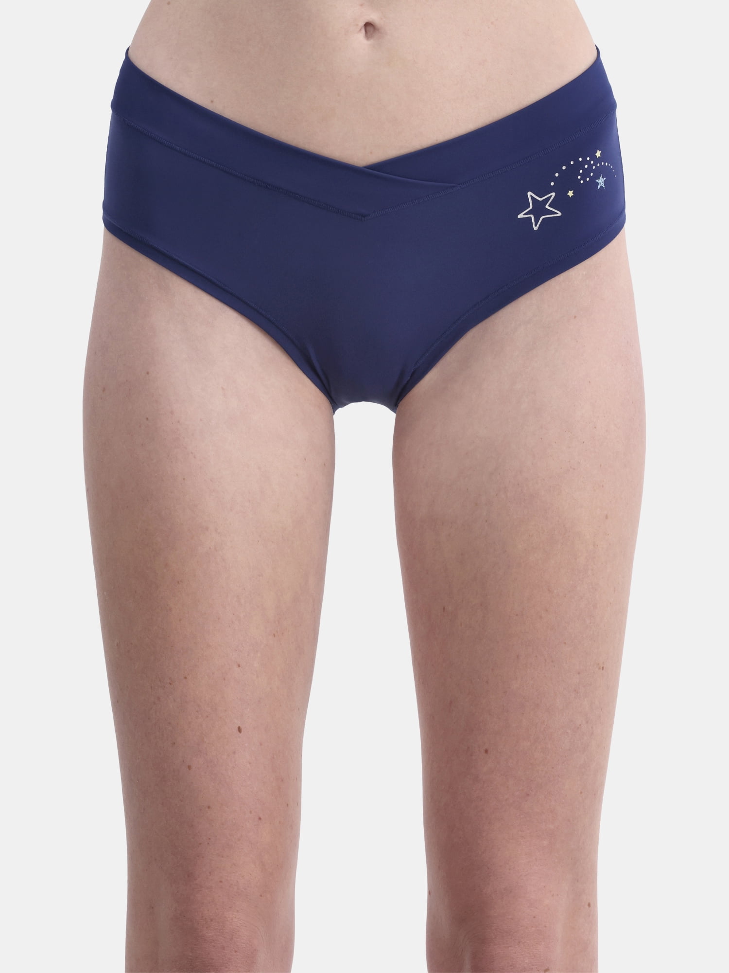 No Boundaries Micro Crossover Hipster Panty, Women’s and Women’s Plus, Sizes XS-XXXL
