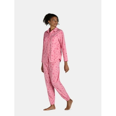 No Boundaries Micro Fleece Pajama Shirt and Pant set, 2-Piece, Sizes XS-XXL