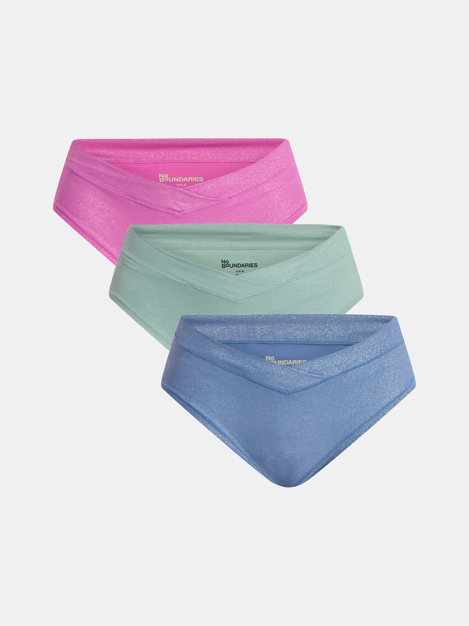 No Boundaries Micro Hipster Panties, 3-Pack, Women’s