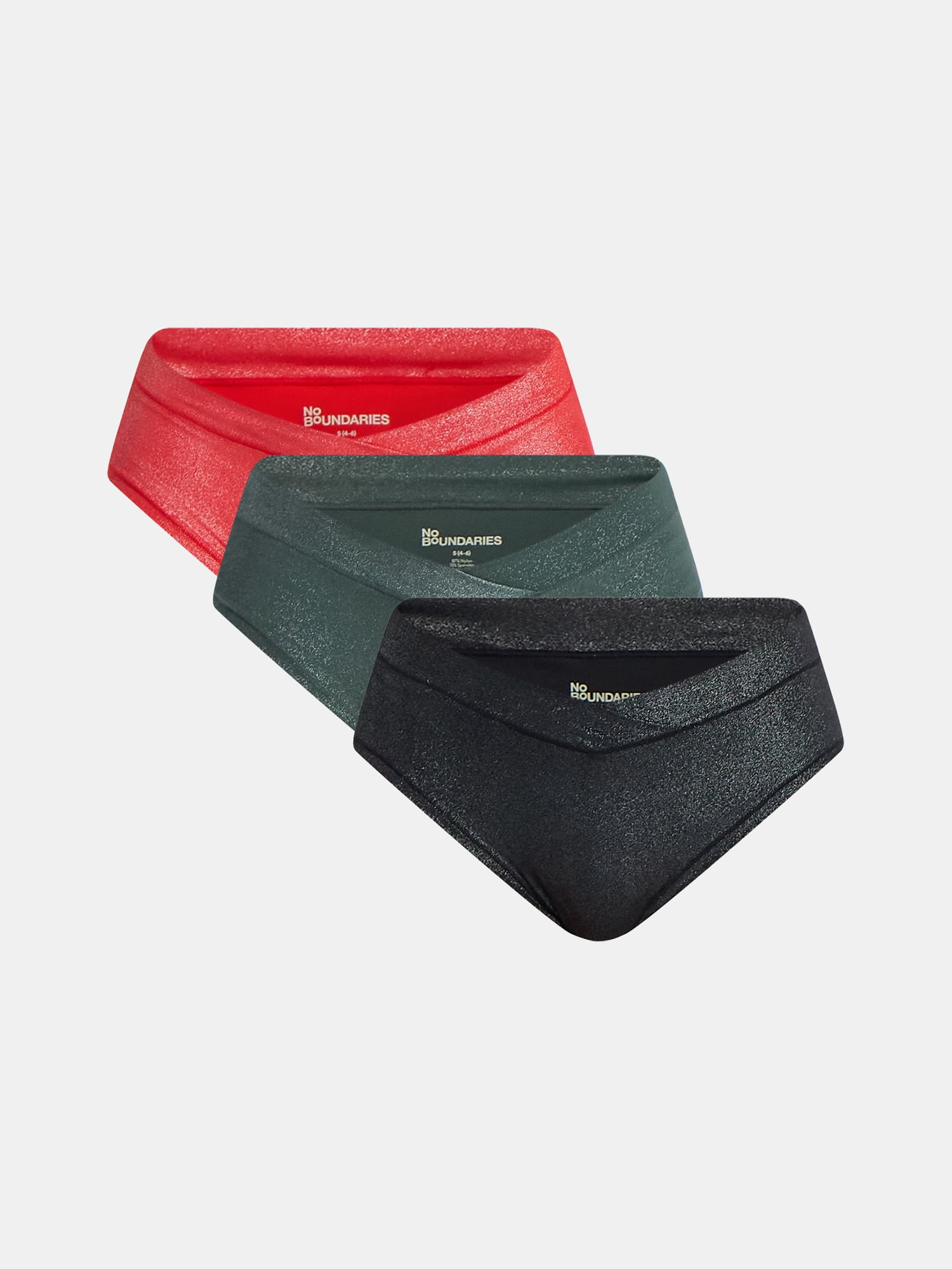 No Boundaries Micro Hipster Panties, 3-Pack, Women’s