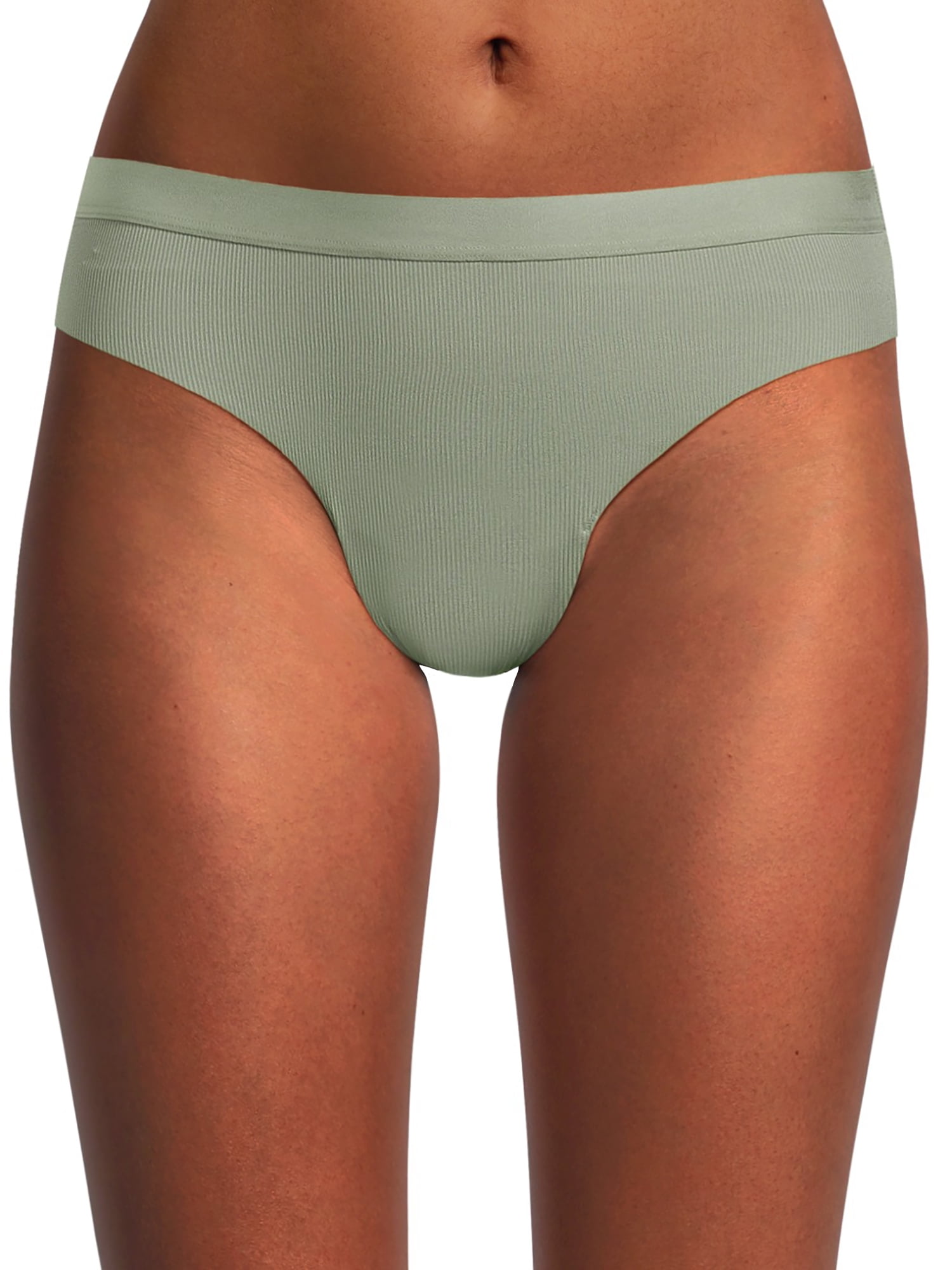 No Boundaries Micro Ribbed Bikini Panty, Sizes XS-XXXL