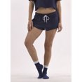 thumbnail image 1 of No Boundaries Micro Sleepwear Shorts, 2'' Inseam, Women’s and Women’s Plus, 1 of 5