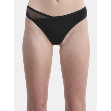 No Boundaries Micro Thong Panty with Mesh, Women’s and Women’s Plus, Sizes XS-XXXL