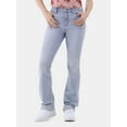 thumbnail image 1 of No Boundaries Mid Rise Bootcut Jeans, 32” Inseam, 1 or 2-Pack, Women’s, 1 of 6